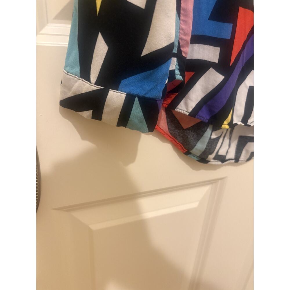 Vintage Big Dart Geometric Art Print Button Down … - image 4